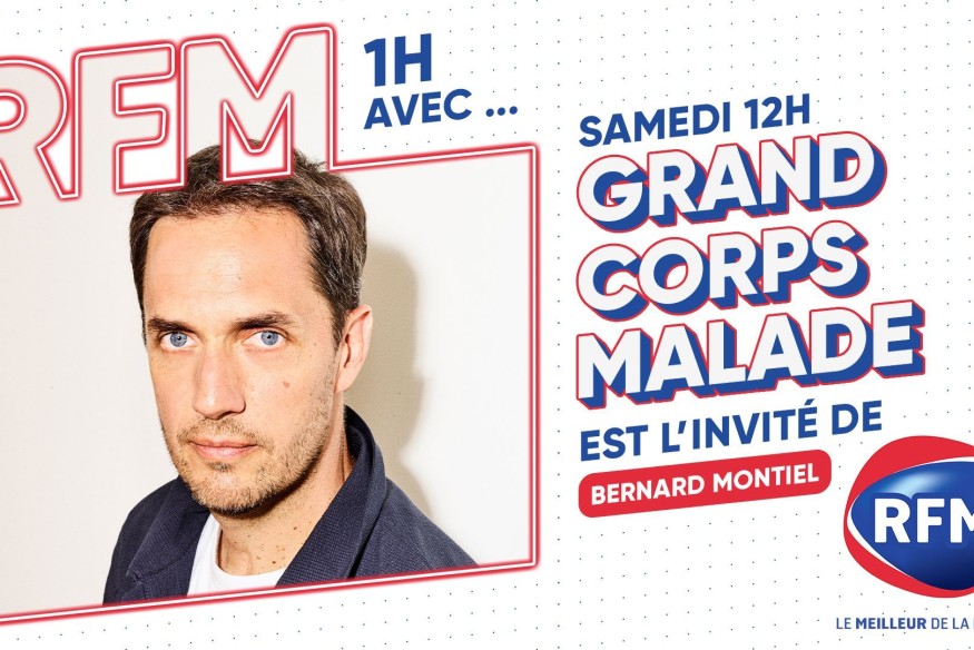 Grand Corps Malade est l'invité de Bernard Montiel samedi 6 avril sur RFM